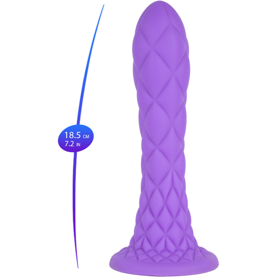 Silexd Dreamy Dildo Fantasy Silicona Líquida Termorreactiva Violeta 18.5 cm