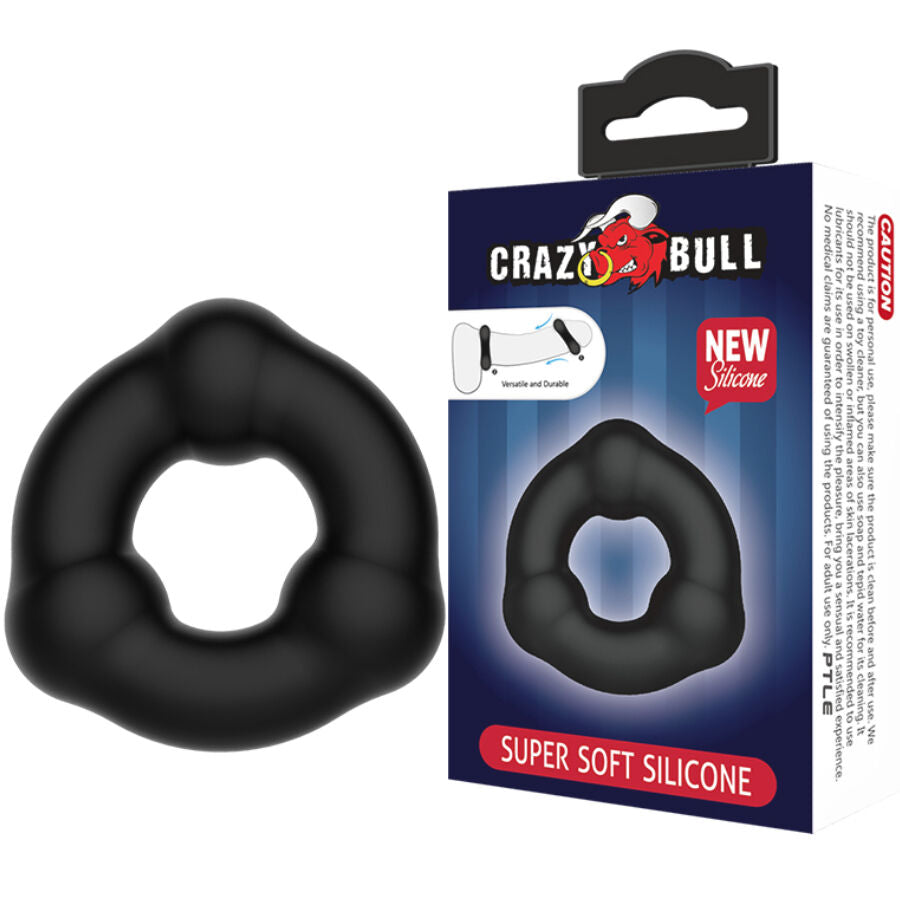 Crazy Bull - Anillo de Silicona Suave con Nódulos