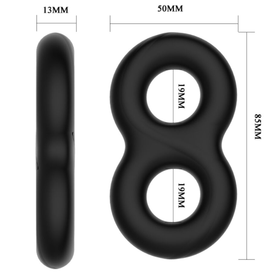 Crazy Bull Double Infinity Silicone Ring - Anillo de Silicona