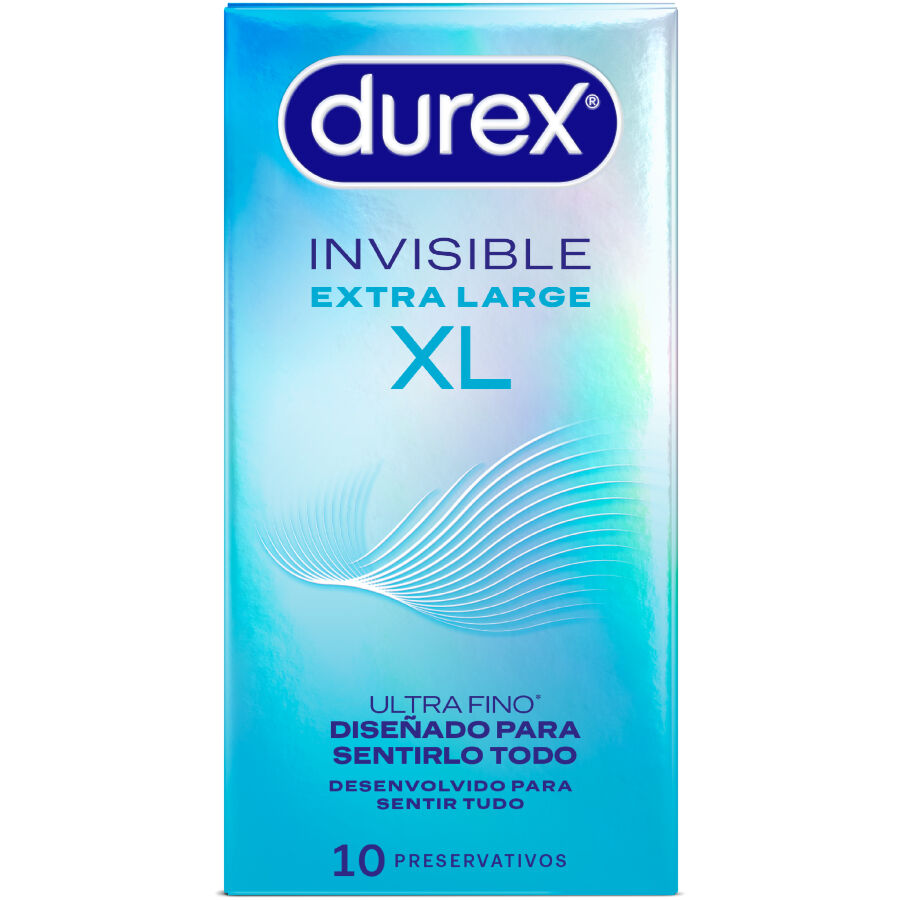 Durex Invisible XL - Preservativos Ultrafinos 10 Unidades