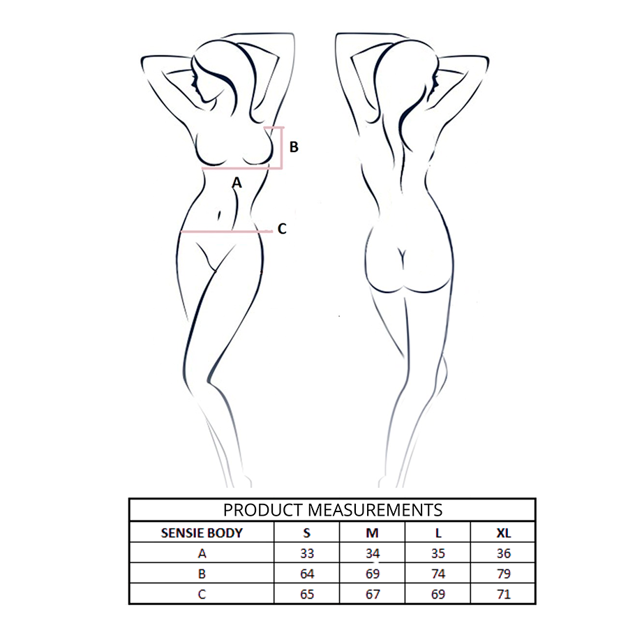 Sensie Body Lemon S/M - Lencería Erótica Passion Woman