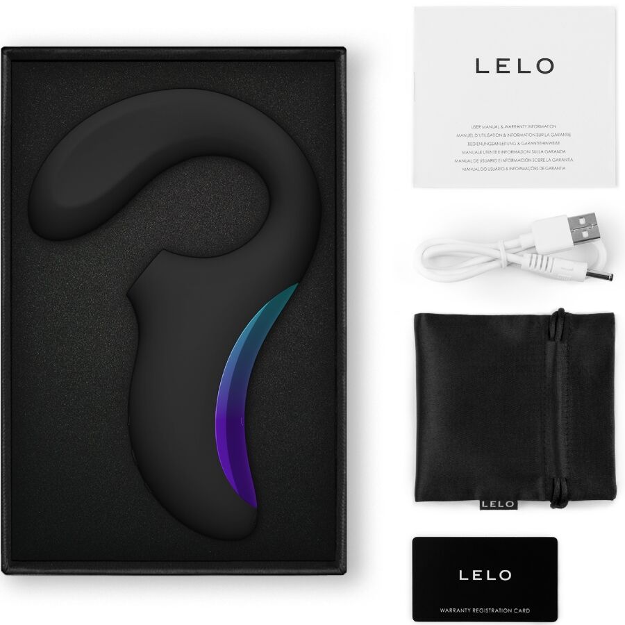 LELO Enigma Wave Triple Vibration Massager Black