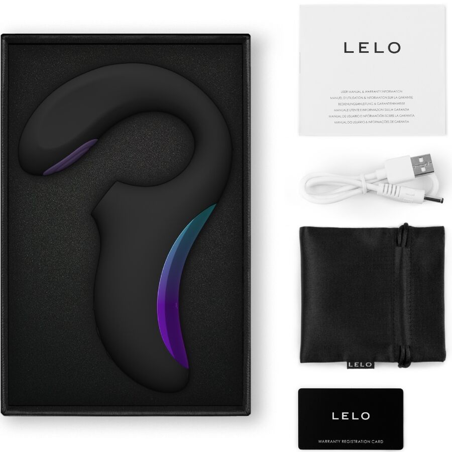 LELO Enigma Double Sonic Vibrator Point G Black