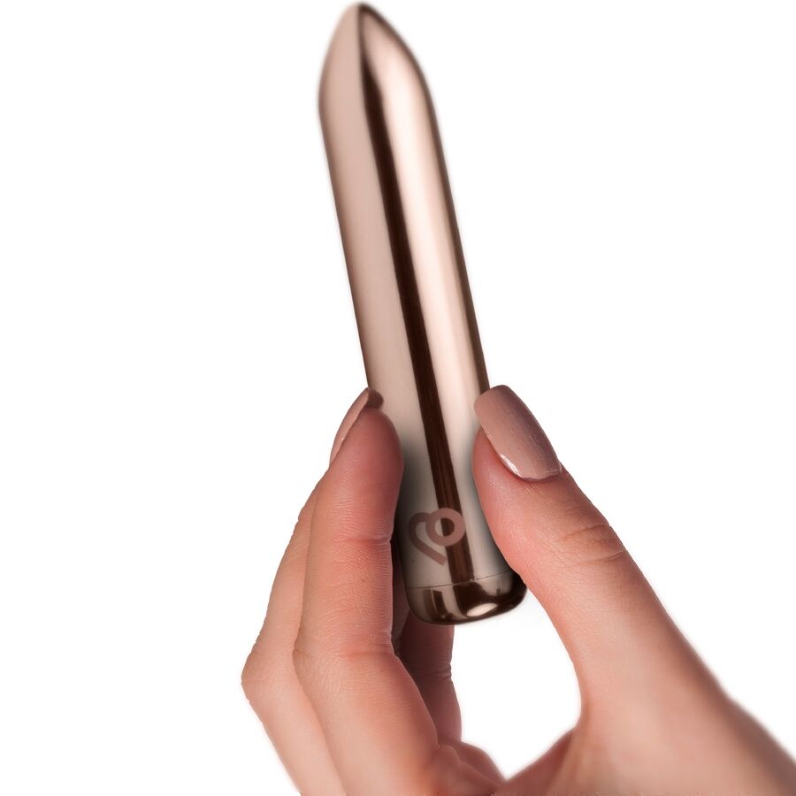Rocks-Off Vibrating Bullet Golden Rose Recargable