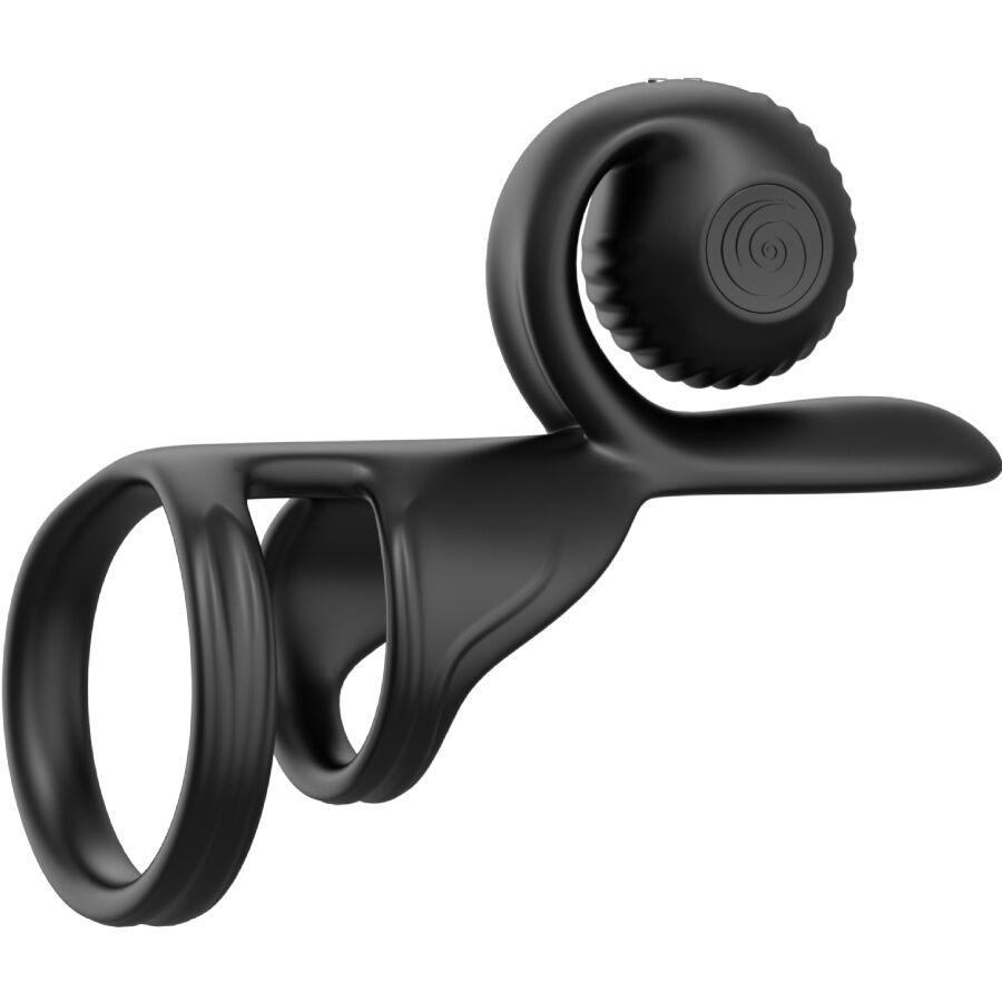 Snail Vibe Jovi Couples Ring Remote Control Black