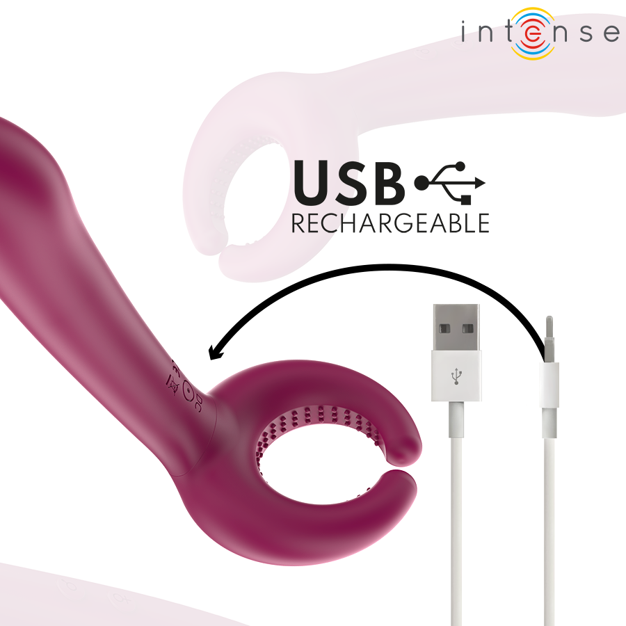 Intense Rowan Inclusive - Vibrador para Parejas Ergonómico Recargable USB