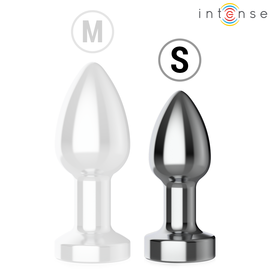 Intense Vibrating Metal Anal Plug S - Control Remoto y Luces LED