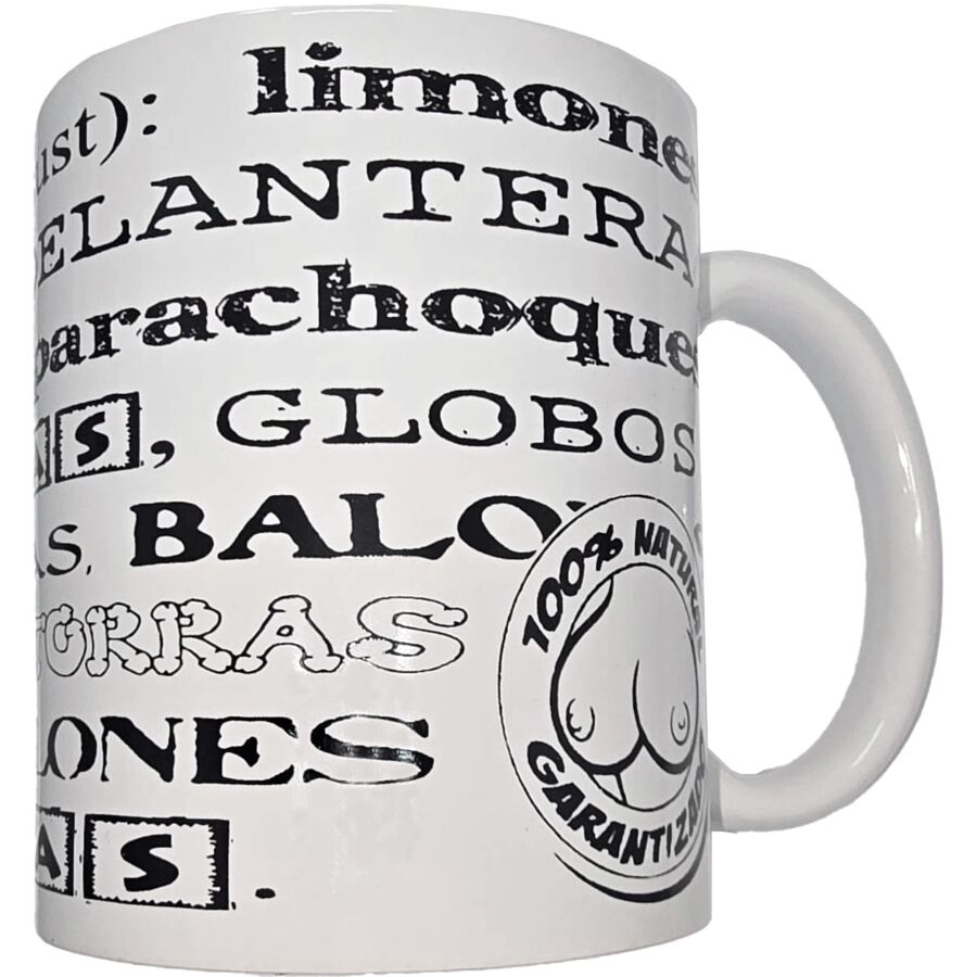 Taza Blanca Diablo Picante 370 ml