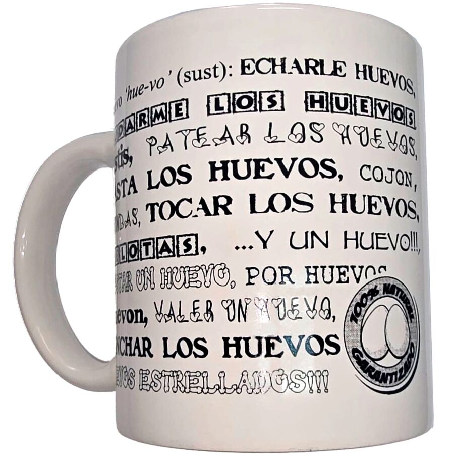 Taza Blanca Diablo Picante 370 ml