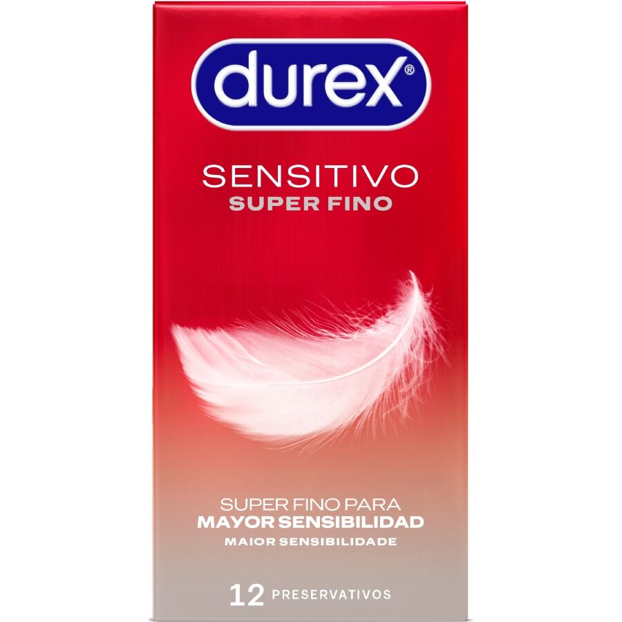 Durex Super Thin Sensitive 12 Unidades - Preservativos Ultrafinos