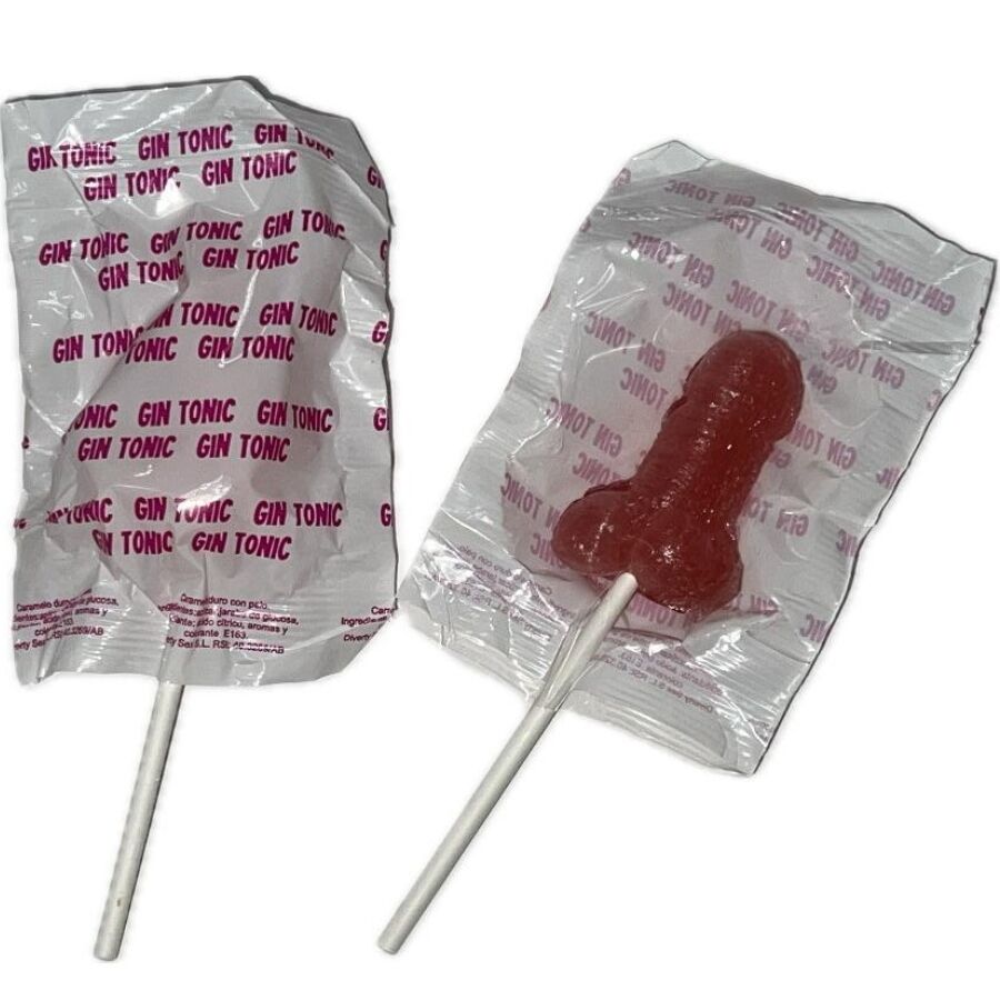 Diablo Goloso Penis Lollipop Gin Tonic Fresa 10% Alcohol