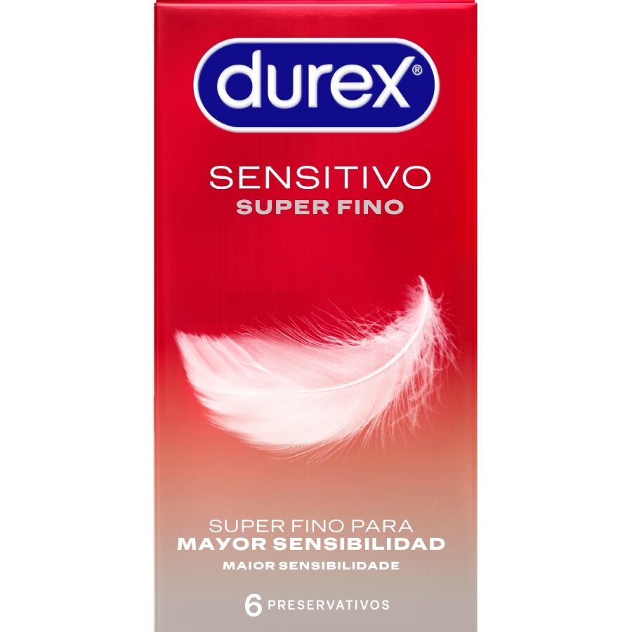 Durex Super Thin Sensitive - Preservativos Ultra Finos 6 Unidades