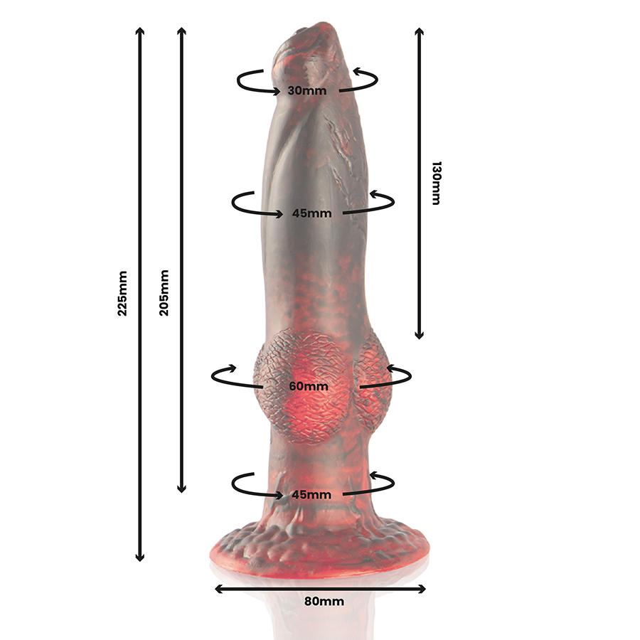 Epic Prometheus Dildo Titan In Flames Recargable con Control Remoto