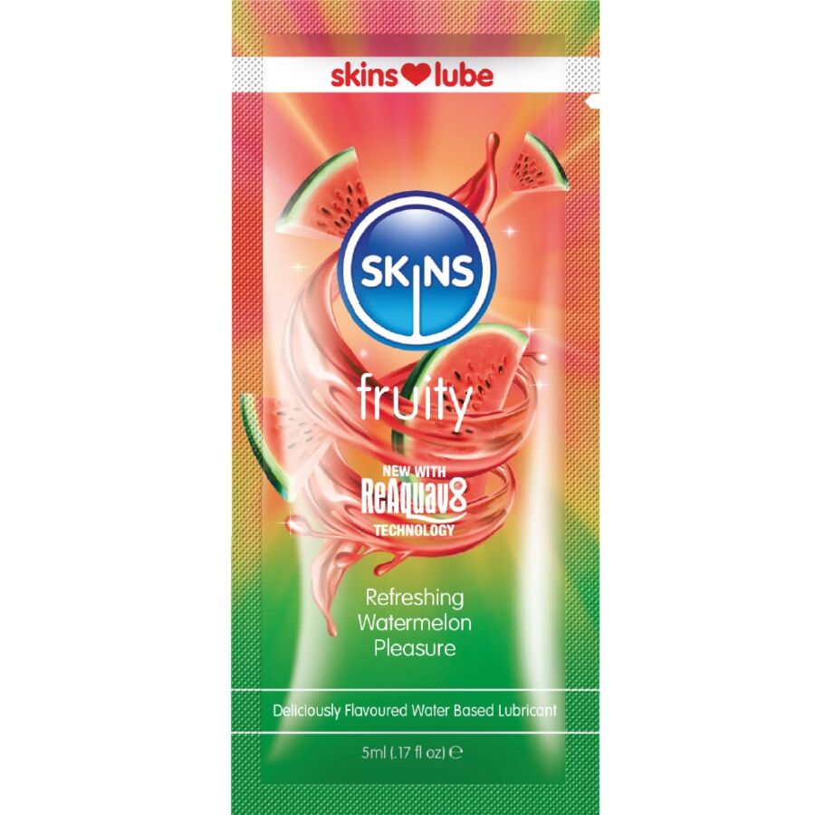 Lubricante Hidrosoluble Skins Sandía 5 ml - Monodosis