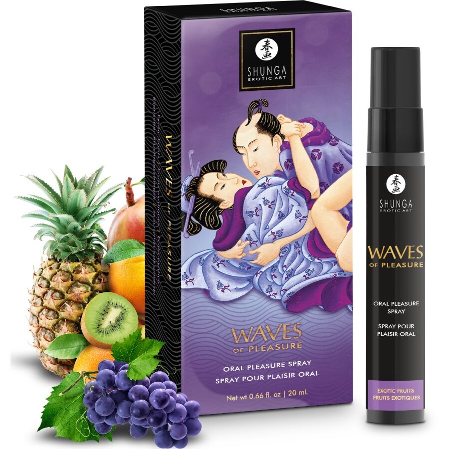 Shunga Waves Pleasure Spray Oral Frutas Exóticas 20 ml