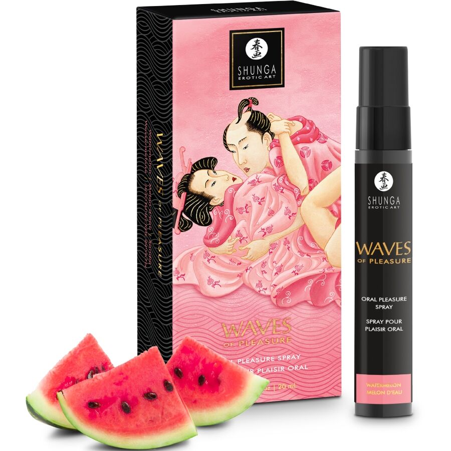 Shunga Waves Pleasure Spray Oral Seductive Watermelon 20 ml