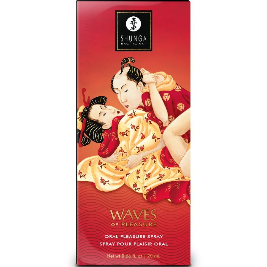 Shunga Waves Pleasure Spray Oral Seductive Strawberry 20 ml