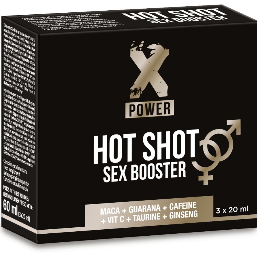 X Power Hot Shot Sex Booster - Potenciador de Libido 3x20ml