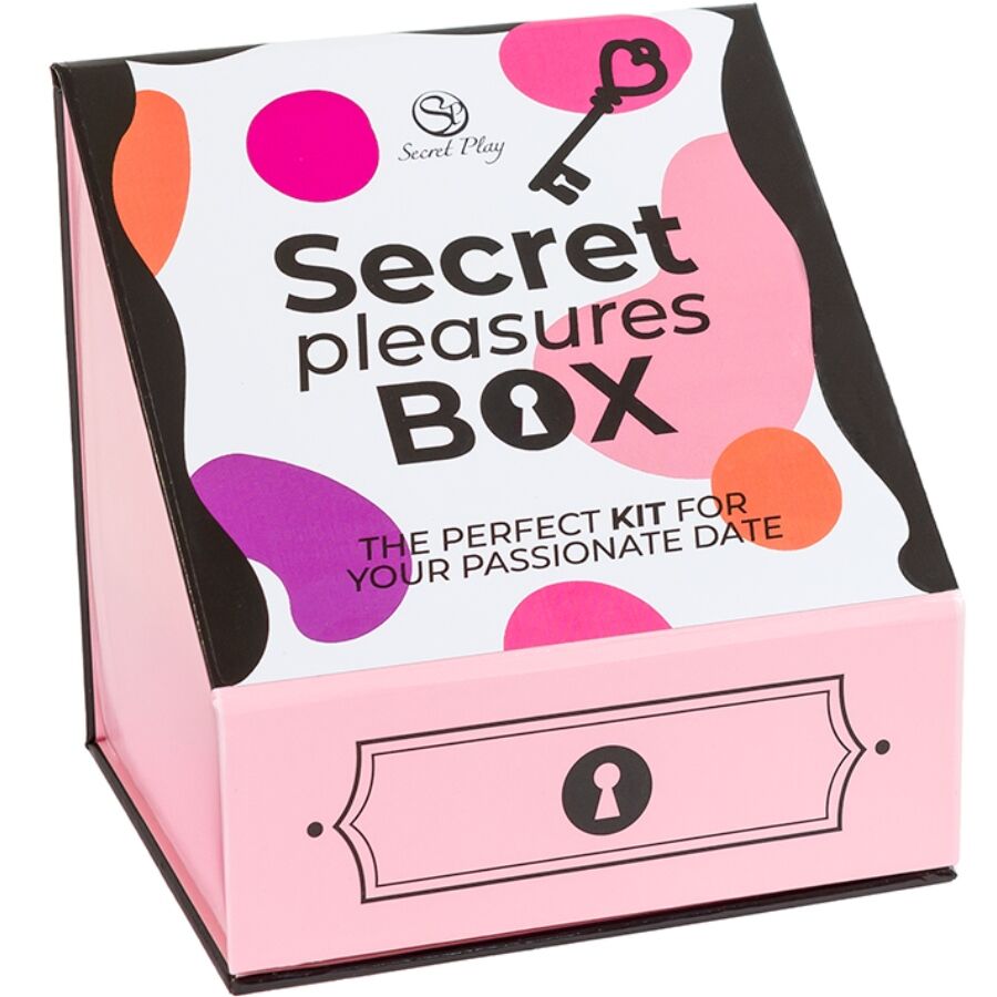 Secret Play Pleasures Box - Juego para parejas con dados, vibrador y pluma