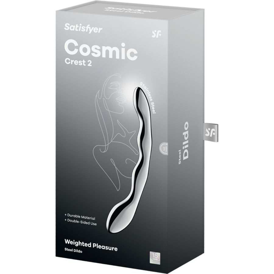 Satisfyer Cosmic Crest 2 - Dildo Doble Extremo Acero Inoxidable