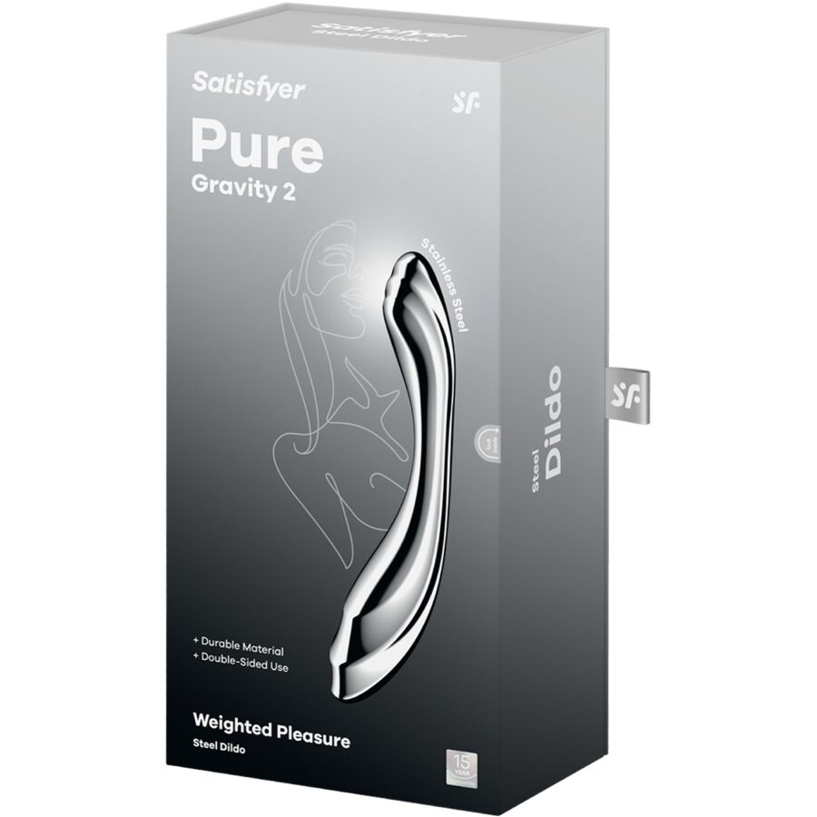 Satisfyer Pure Gravity 2 - Dildo Doble Acero Inoxidable