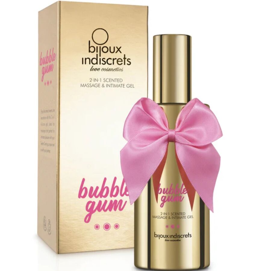 Bijoux Bubble Gum 2 en 1 Gel Masaje e Íntimo Aromatizado 100 ml
