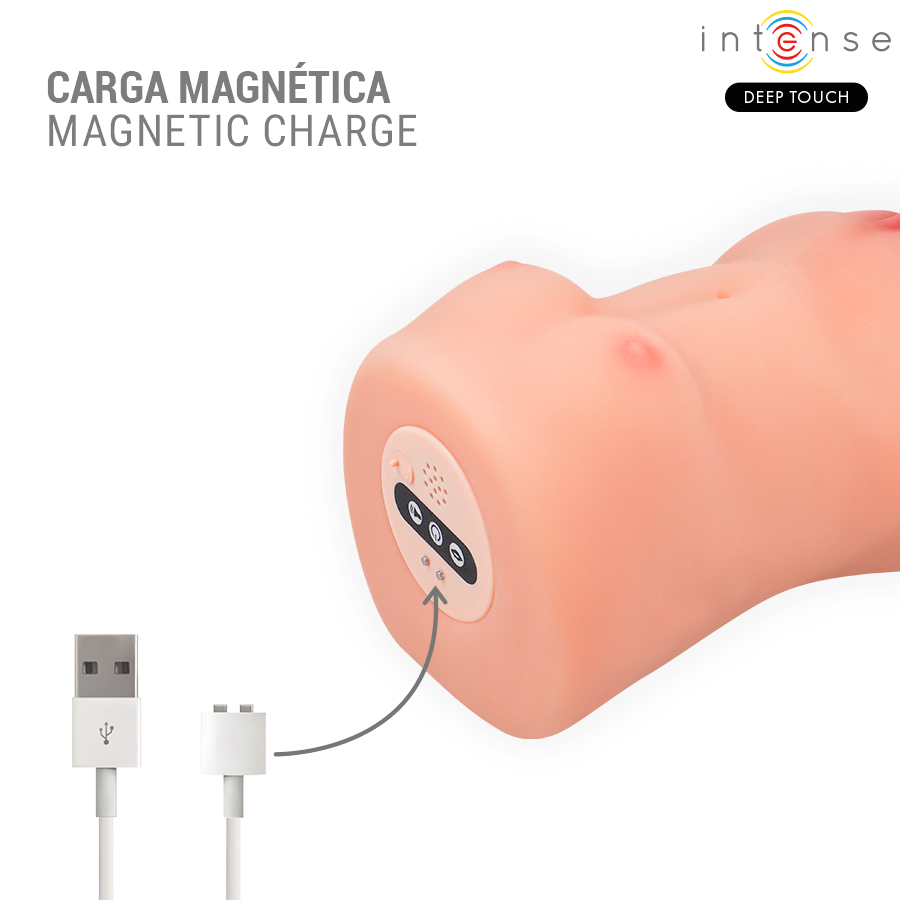 Intense Deep Touch - Vibrador y Masturbador con Succión y Control por Voz