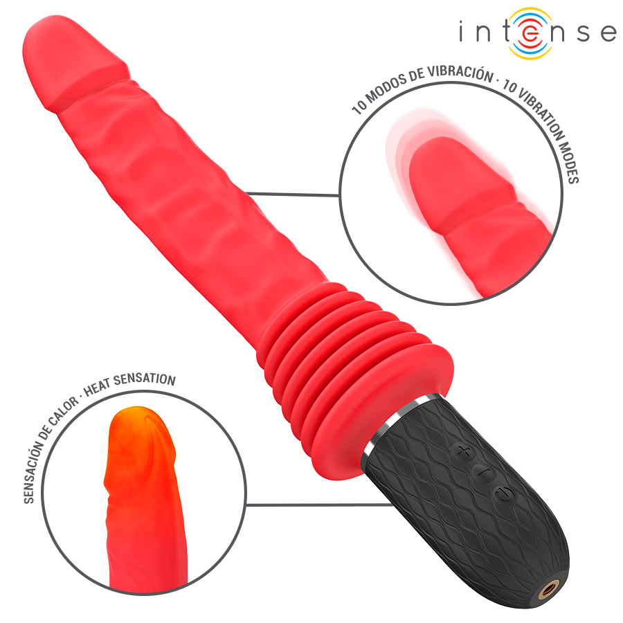 Intense Cynthia - Vibrador con Control Remoto y Función de Calor