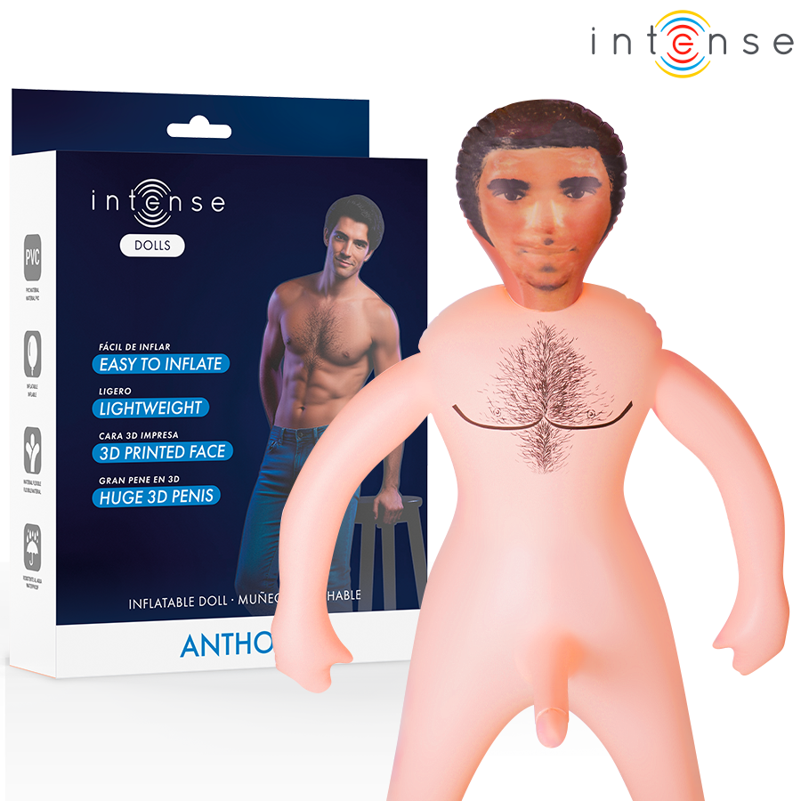 Muñeca Inflable Anthony con Pene 3D - Intense Bodies