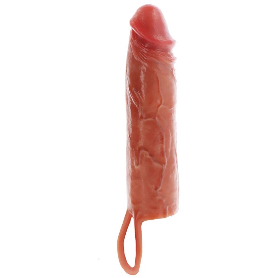 Get Real Hydrated Skin Silicone Penis Sleeve Caramel 20 cm
