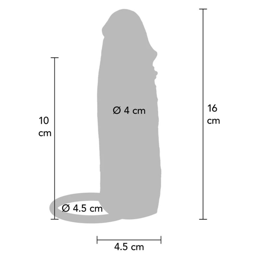Get Real Hydrated Skin Silicone Vibrating Penis Sleeve Caramel 16 cm