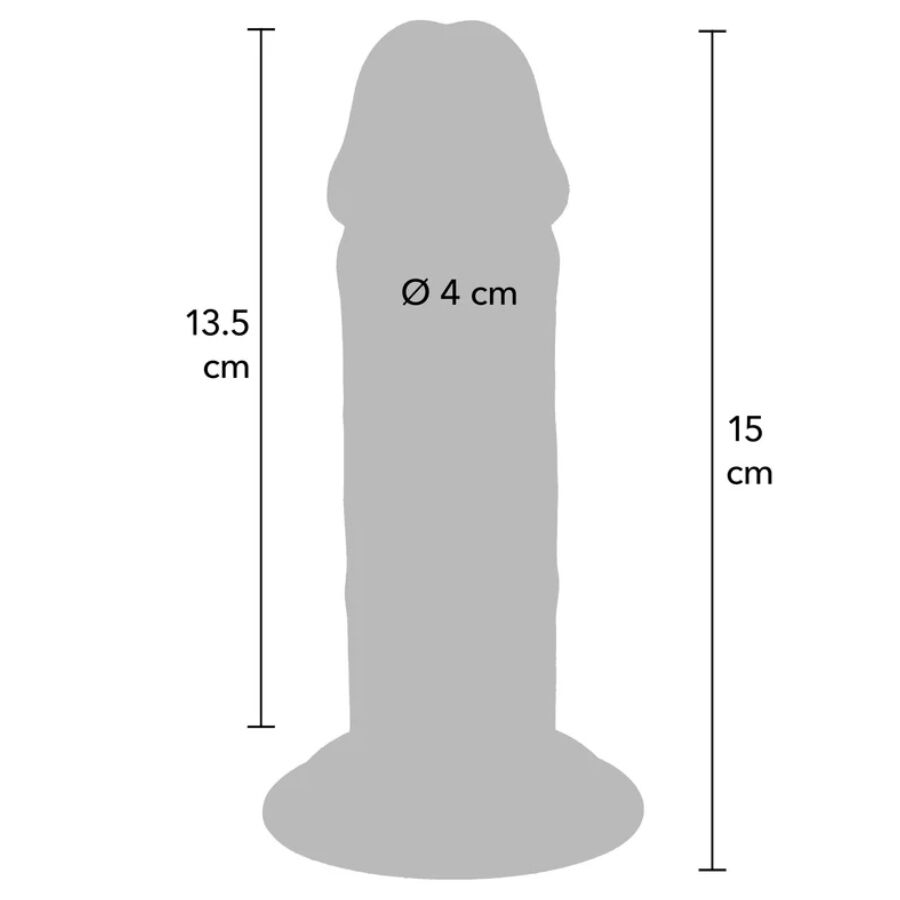 Get Real Deluxe - Dong de Doble Densidad TPE 15 cm