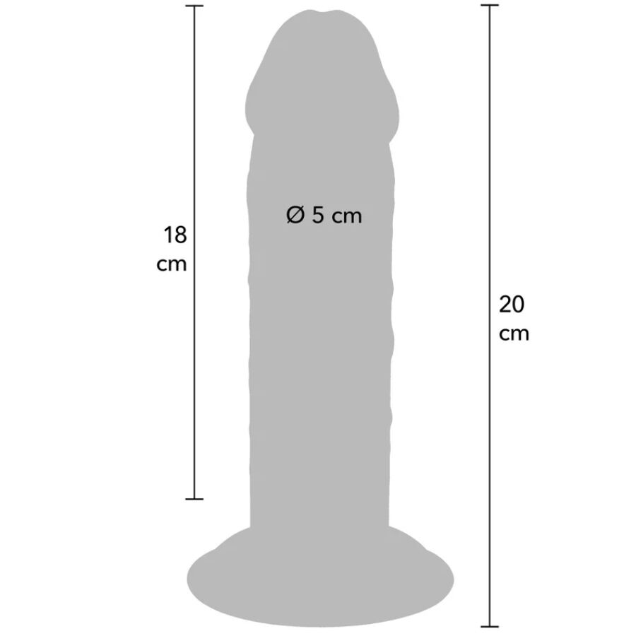 Get Real Deluxe Thick Double-Density TPE Dong 20 cm
