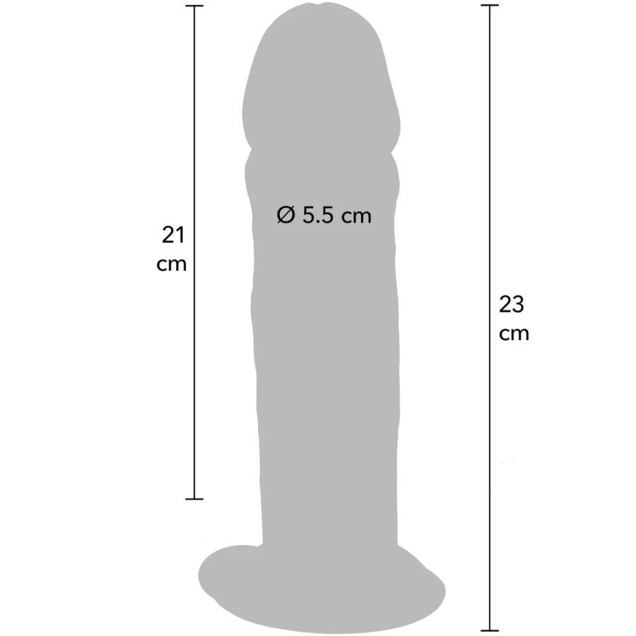 Get Real Deluxe Thick Double-Density TPE Dong 23 cm