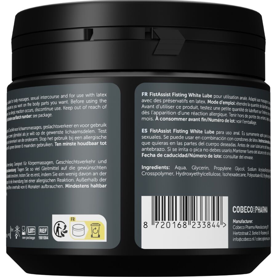 Cobeco Fist Assist White Lube Extra-Thick 500 ml