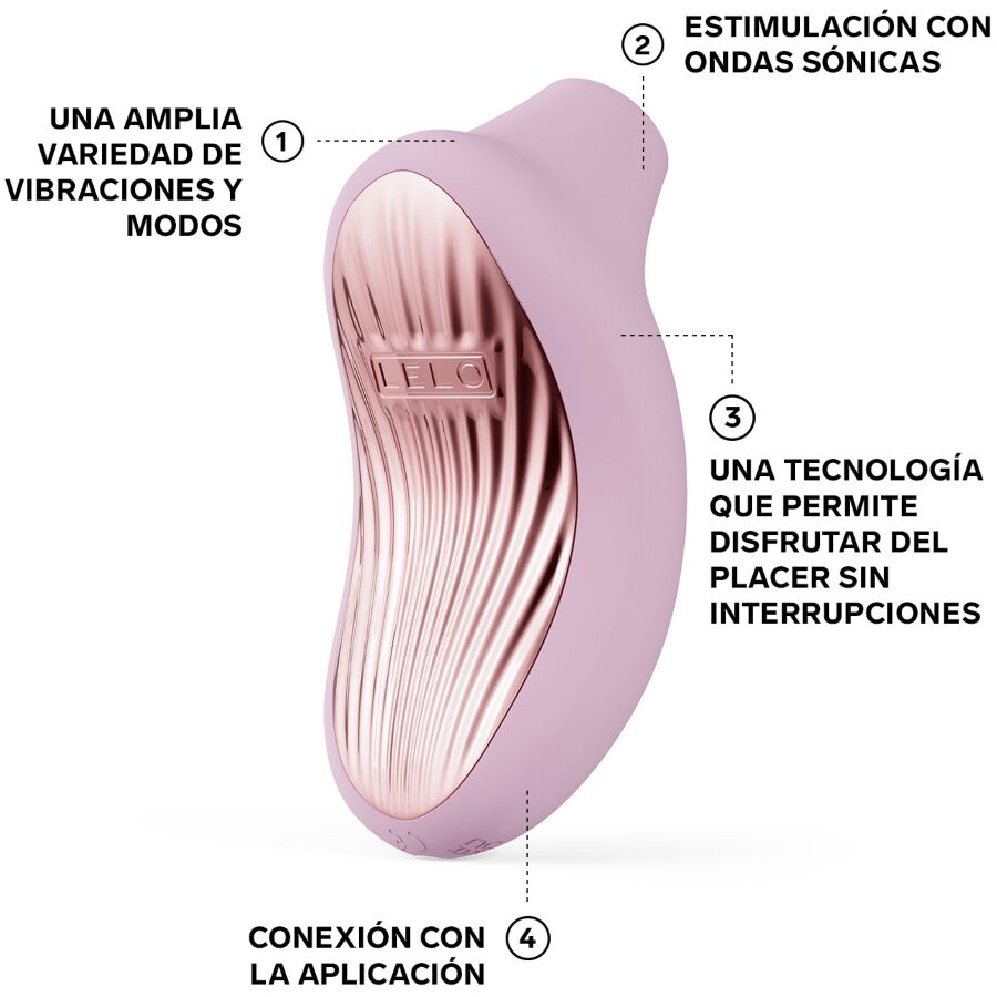 LELO Sona 3 Cruise - Masajeador Sónico de Clítoris Rosa Suave