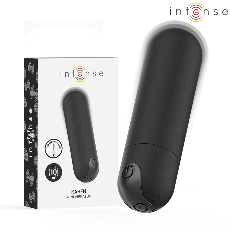 Intense Karen Mini Vibrador Recargable Negro