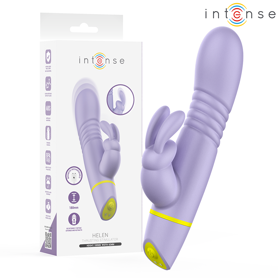 Intense Helen Rabbit Stimulator & Thrusting Vibrator