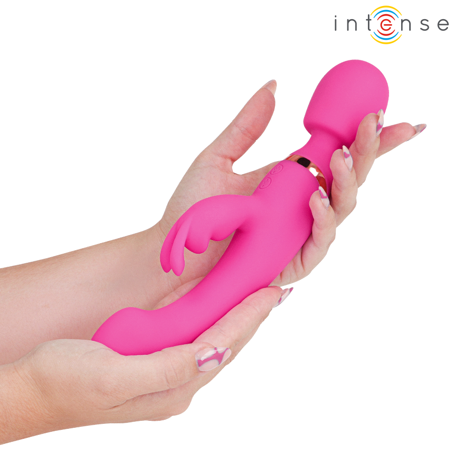 Intense Winona Double Vibrator Rabbit & Wand - Vibrador Recargable USB