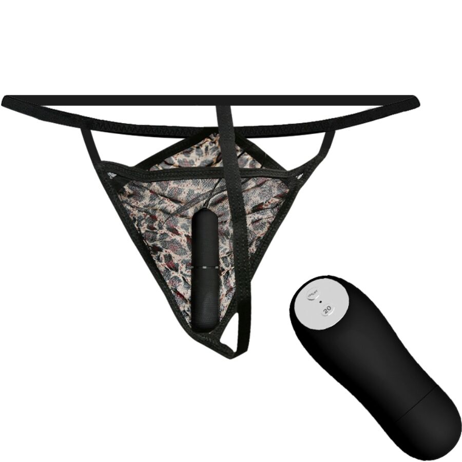 Braga Vibratoria Baile con Mando a Distancia Negro
