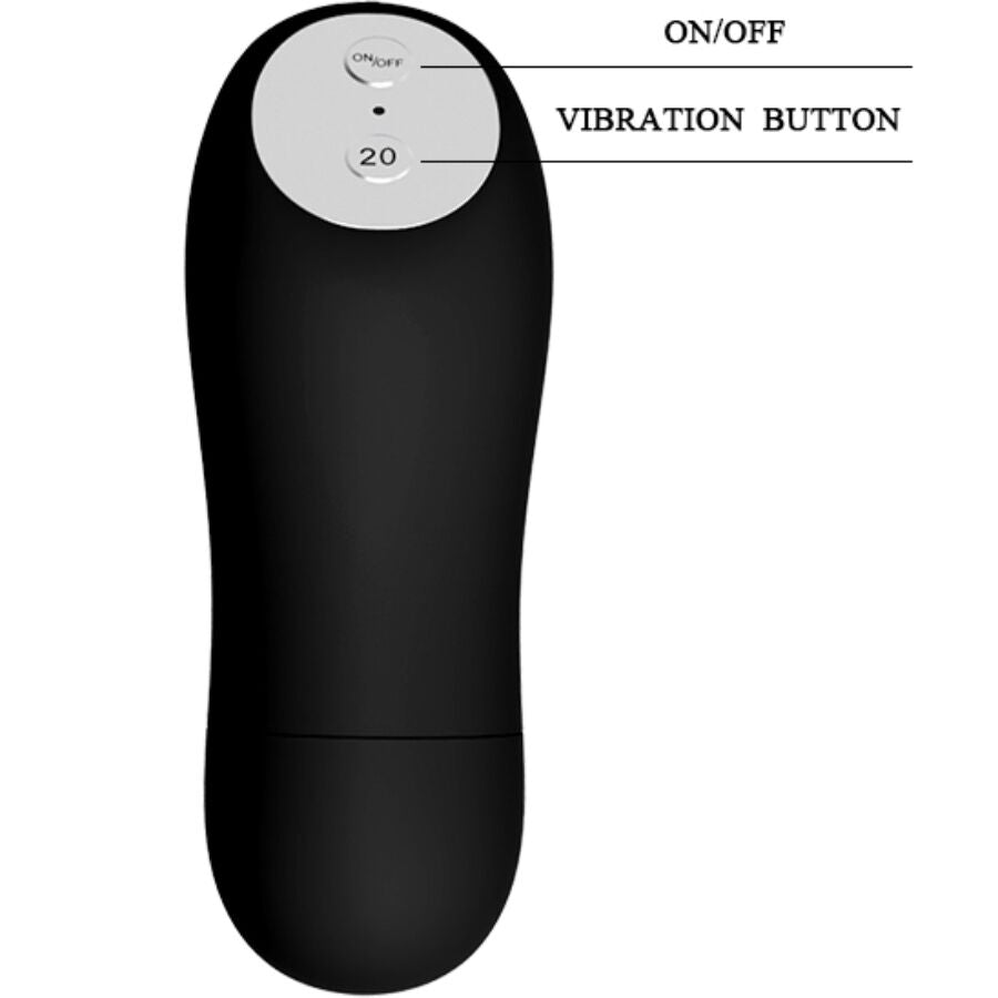 Braga Vibratoria Baile con Mando a Distancia Negro