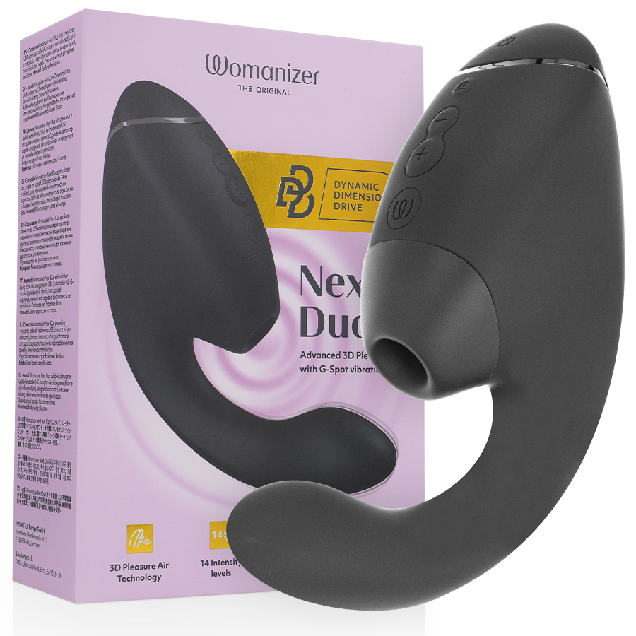 Womanizer Duo Next - Estimulador Dual Clitoral y Punto G con Tecnología Pleasure Air