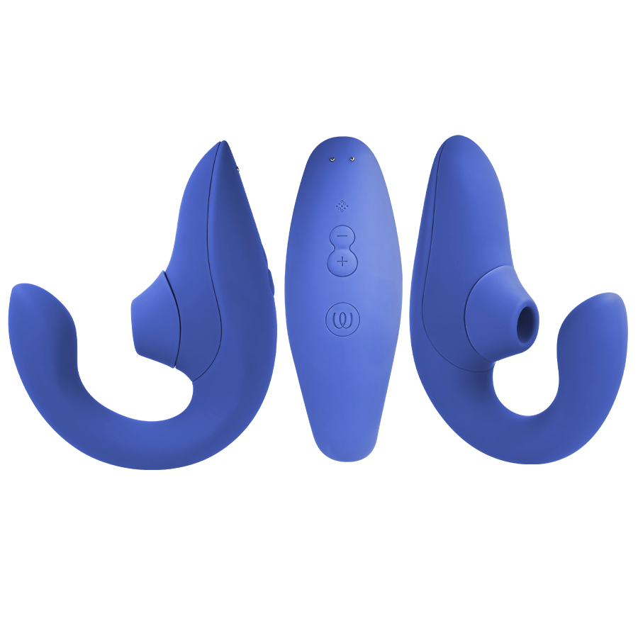 Womanizer Blend Rabbit Vibrador Dual Estimulación Pleasure Air Azul