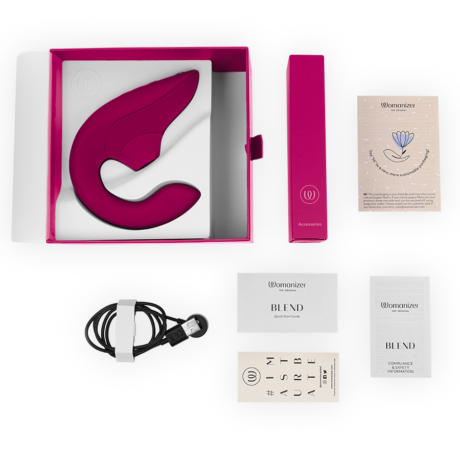 Womanizer BLEND - Estimulador Dual Clítoris y Zona G Rosa Vibrante