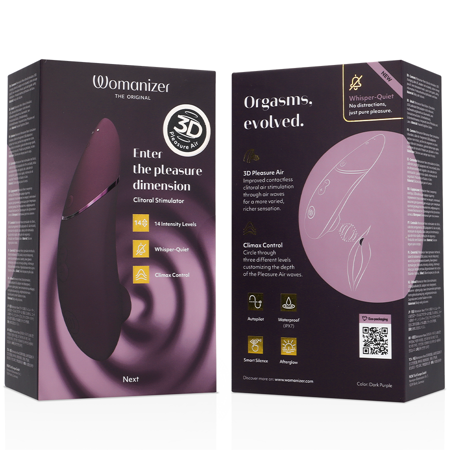 Womanizer Next Estimulador Clitorial - Tecnología Pleasure Air Dark Purple