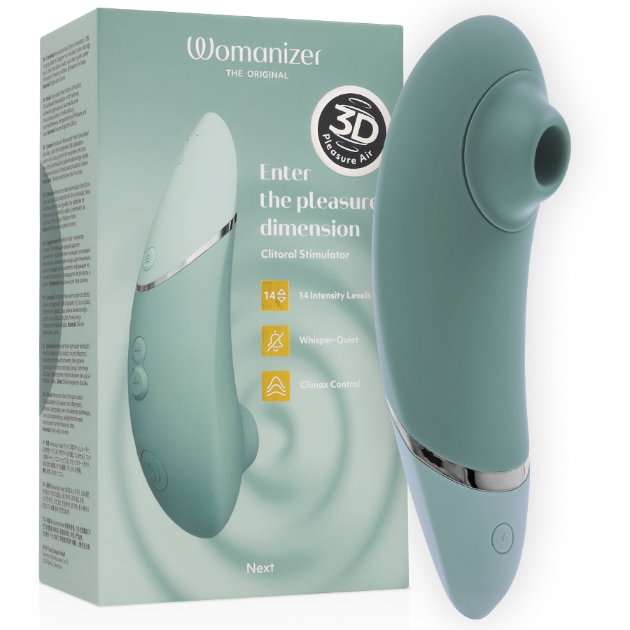Vibrador Womanizer WOM180-GREEN Verde - Silicona Resistente al Agua