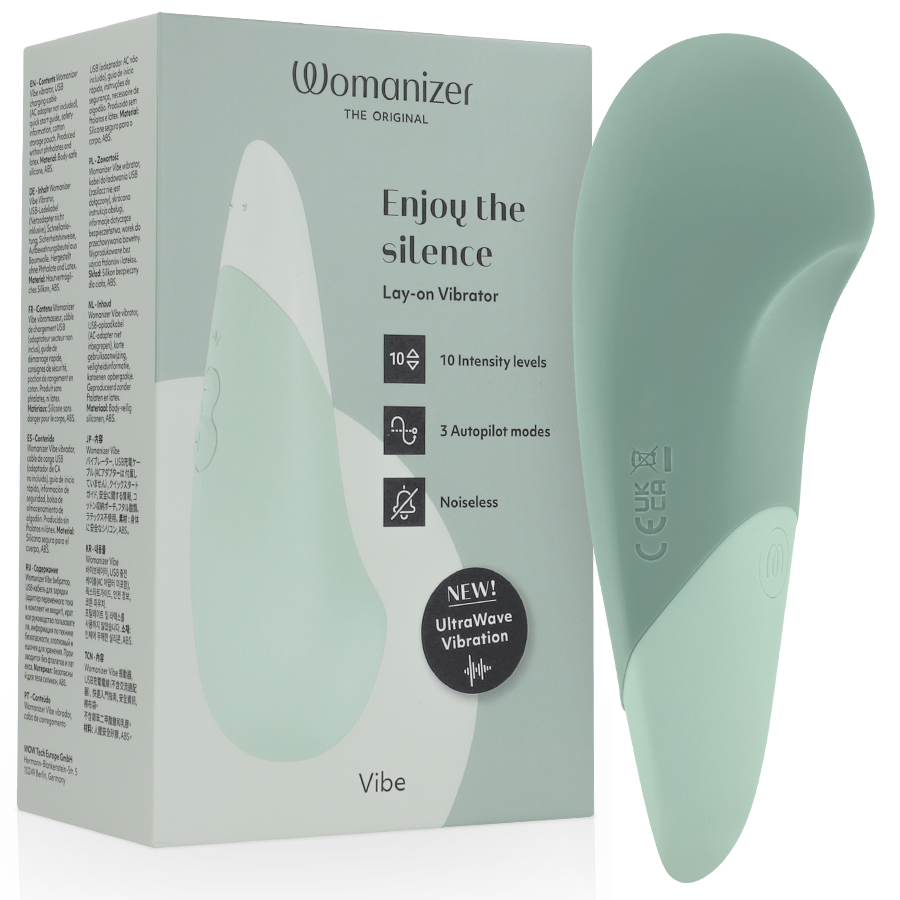 Womanizer Vibe Lay-On Silent Vibrator Sage