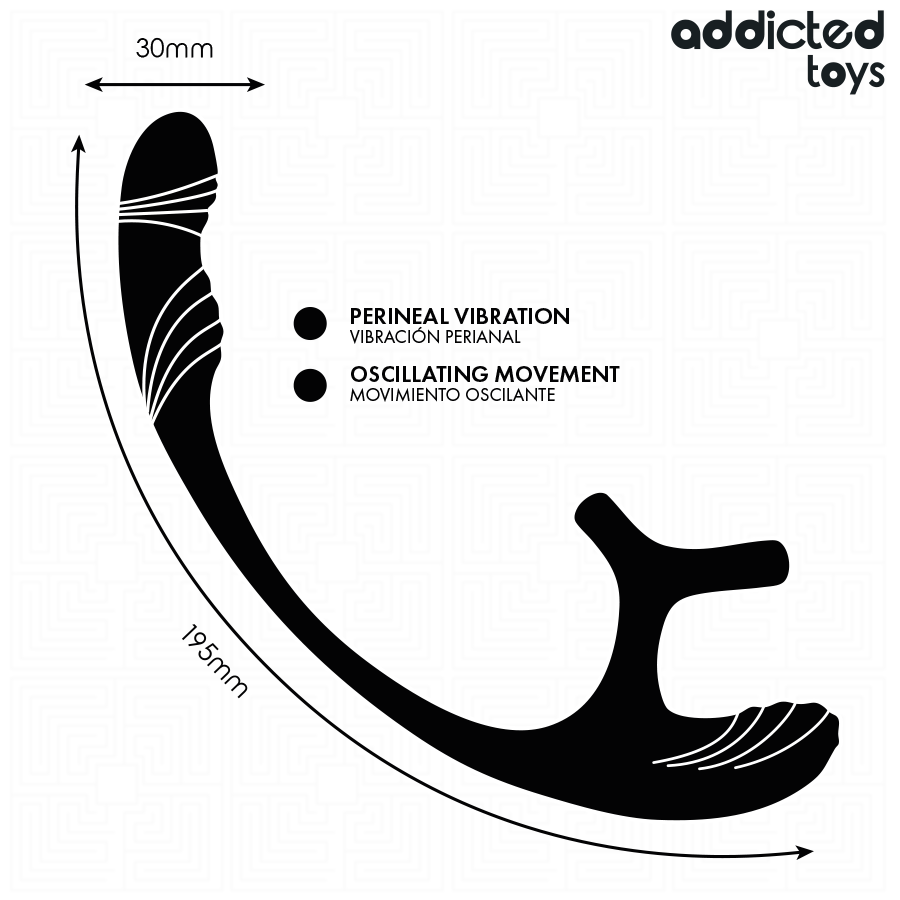 Addicted Toys - Plug Anal con Vibración y Estimulador de Testículos