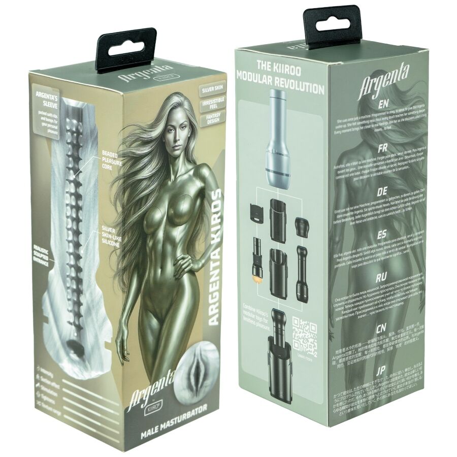KIIROO Feel Argenta Kiros Masturbador Stars Collection - Stroker Compatible con Keon