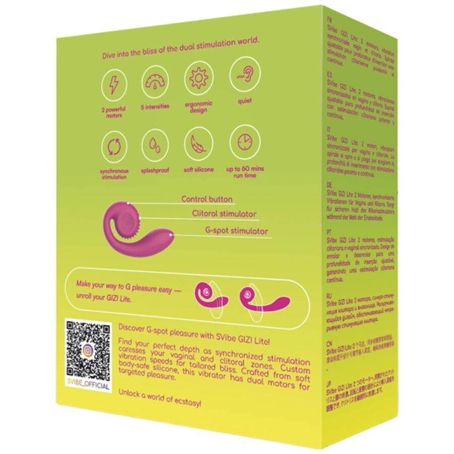 Snail Vibe Gizi Lite - Vibrador Dual Rosa